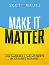 Imagen de portada para Make It Matter
